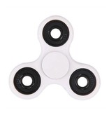 Stuff Certified® Estándar Tri Fidget Hand Spinner Anti Stress Shifter Toy Blanco