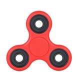 Stuff Certified® Estándar Tri Fidget Hand Spinner Anti Stress Shifter Toy Rojo