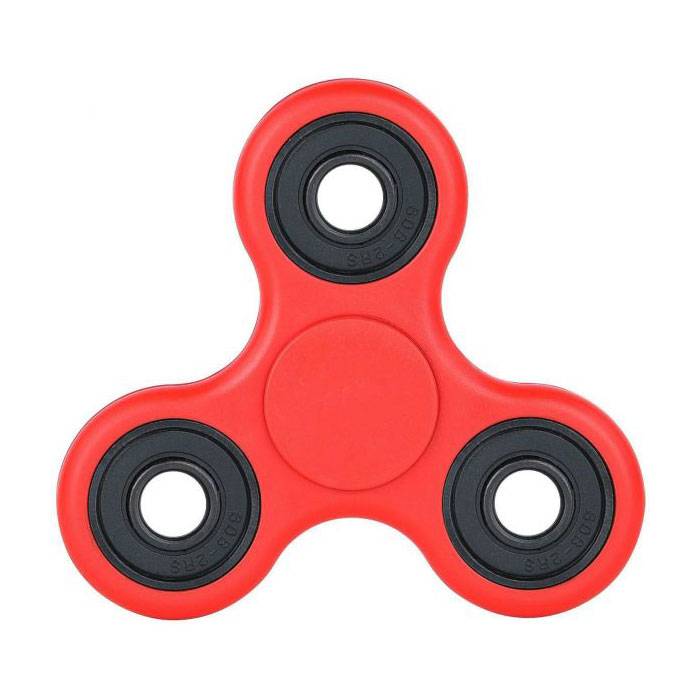 Estándar Tri Fidget Hand Spinner Anti Stress Shifter Toy Rojo