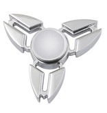 Stuff Certified® Falcon Tri Fidget Handspinner Anti Stress Shifter Spielzeug Silber