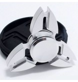 Stuff Certified® Falcon Tri Fidget Hand Spinner Anti Stress Shifter Toy Silver