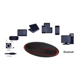 Stuff Certified® Mini X6 Rugby Bezprzewodowy bezprzewodowy głośnik stereo w pudełku z głośnikiem Bluetooth 3.0 Czarny