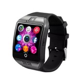 Stuff Certified® Oryginalny Smartwatch Q18 Zakrzywiony smartfon HD Fitness Sport Activity Tracker Zegarek OLED iOS Android iPhone Samsung Huawei Czarny