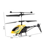 Stuff Certified® Desert Hawk Mini RC Drone Hélicoptère Jouet Gyro Lumières Jaune
