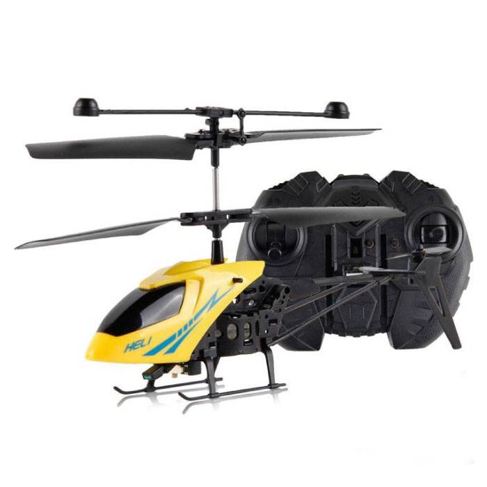 Desert Hawk Mini RC Drohne Hubschrauber Spielzeug Gyro Lichter Gelb