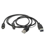 Stuff Certified® USB 2.0 - Micro-USB Charging Cable Charger Data Cable Data Android 0.80 Meter Black