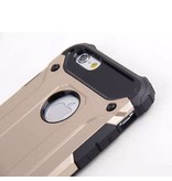 Stuff Certified® iPhone 6 6S - Etui en silicone plaqué or Armor Case Cover Cas en silicone TPU Gold
