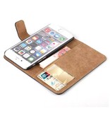 Stuff Certified® iPhone 6 6S - Brieftasche Flip Case Cover Cas Case Brieftasche Schwarz