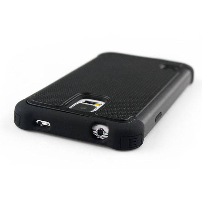 Stuff Certified® Para Apple iPhone 4S - Carcasa Hybrid Armor Funda Cas Silicona TPU Carcasa Negra