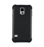 Stuff Certified® For Samsung Galaxy S4 - Hybrid Armor Case Cover Cas Silicone TPU Case Black