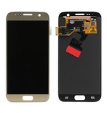 Stuff Certified® Samsung Galaxy S7 Bildschirm (Touchscreen + AMOLED + Teile) A + Qualität - Schwarz / Weiß / Gold