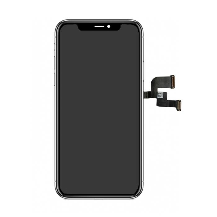 iPhone X Bildschirm (Touchscreen + OLED + Teile) AAA + Qualität - Schwarz