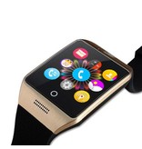 Stuff Certified® Original Q18 Smartwatch gebogen HD Smartphone Fitness Sport Aktivität Tracker Uhr OLED Android iOS iPhone Samsung Huawei Gold