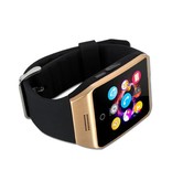 Stuff Certified® Original Q18 Smartwatch gebogen HD Smartphone Fitness Sport Aktivität Tracker Uhr OLED Android iOS iPhone Samsung Huawei Gold