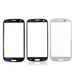 Stuff Certified® Samsung Galaxy S3 i9300 Cristal Frontal Placa de Cristal Calidad AAA + - Negro