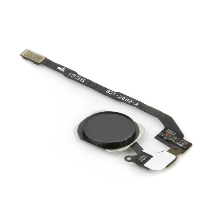 Pour Apple iPhone 5C - Ensemble bouton d'accueil AAA + avec câble flexible noir