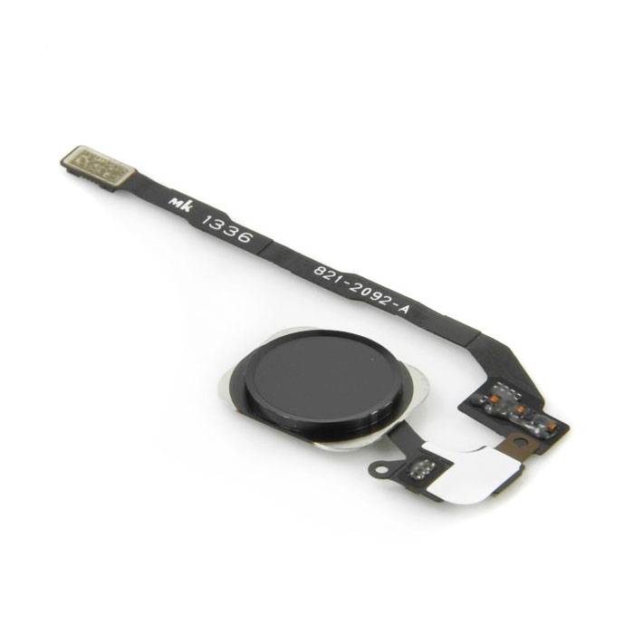 Voor Apple iPhone 5C - AAA+ Home Button Assembly met Flex Cable Zwart