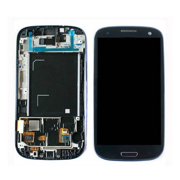 Ekran Samsung Galaxy S3 I9300 (ekran dotykowy + części AMOLED +) Jakość AAA + - niebieski / czarny / biały
