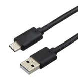 Stuff Certified® 2-Pack USB - USB-C Oplaadkabel Data Kabel Android 1 Meter Zwart/Wit