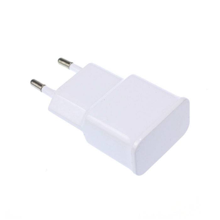 Paquete de 2 para Samsung Plug Cargador de pared Cargador USB AC Home Blanco