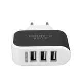 Stuff Certified® Lot de 2 ports USB triple (3x) Chargeur mural iPhone / Android Chargeur mural noir