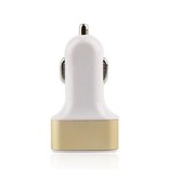 Stuff Certified® 2-Pack High Speed 3-Port Car Charger / Carcharger Gold