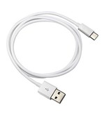 Stuff Certified® Paquete de 3 USB - Cable de carga USB-C Cable de datos Android 1 metro Negro / Blanco