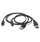 Stuff Certified® 3-pak USB 2.0 - Micro-USB Kabel do ładowania Ładowarka Kabel do transmisji danych Android 0,80 m Czarny