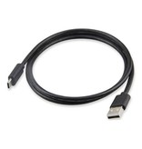 Stuff Certified® Pack de 5 USB - Câble de chargement USB-C Câble de données Android 1 mètre noir / blanc