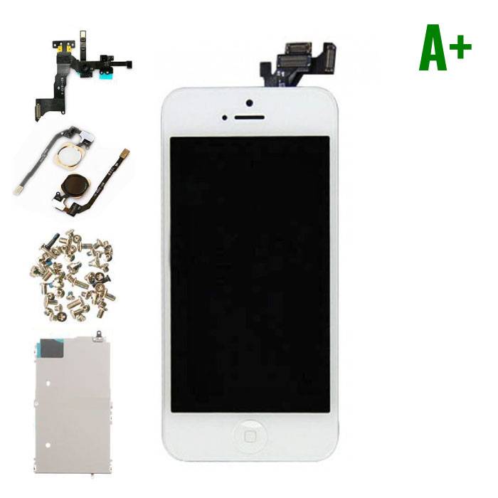 Stuff Certified® Pantalla premontada para iPhone 5 (pantalla táctil + LCD + piezas) Calidad A + - Blanco