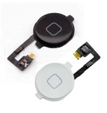 Stuff Certified® For Apple iPhone 4 - A + Home Button Assembly with Flex Cable Black