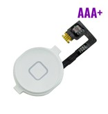 Stuff Certified® Para Apple iPhone 4S - Conjunto de botón de inicio AAA + con cable flexible blanco