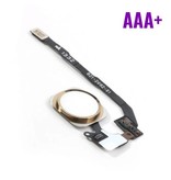 Stuff Certified® Dla Apple iPhone 5S - AAA + zestaw przycisku Home z elastycznym kablem w kolorze złotym