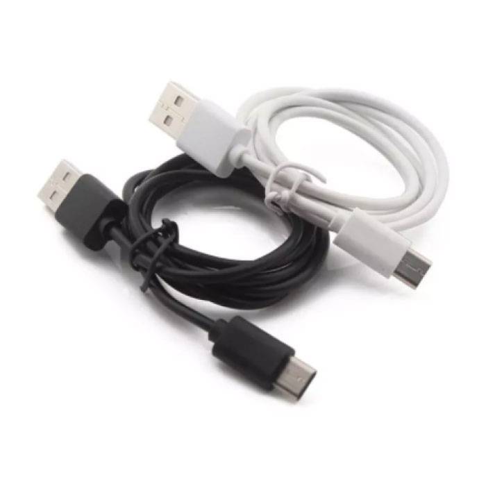 Stuff Certified® USB 2.0 - Cable de carga micro-USB Cargador Cable de datos Datos Android 1 metro Negro