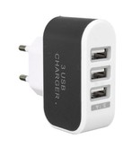 Stuff Certified® Dreifacher (3x) USB-Anschluss iPhone / Android-Ladegerät 5V - 3,1A Wallcharger AC Home