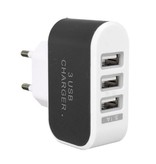Stuff Certified® 2-Pack Triple (3x) USB Port iPhone/Android Muur Oplader Wallcharger AC Thuis