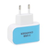 Stuff Certified® Caricabatteria da parete per iPhone / Android con porta USB tripla (3x) confezione da 2 AC Home