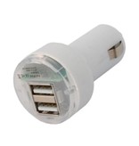 Stuff Certified® Szybka podwójna ładowarka samochodowa 2-pak / podwójna ładowarka czarno-biała