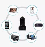 Stuff Certified® Paquet de 10 chargeurs de voiture double haute vitesse / double chargeur noir / blanc