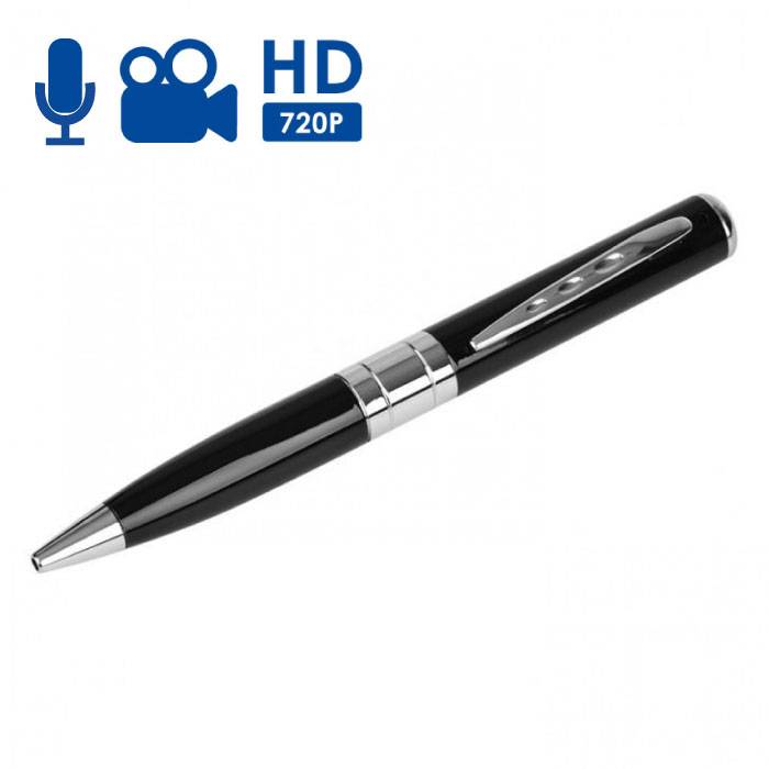 Stuff Certified® Stylo caméra de sécurité DVR avec microphone 720p