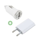 Stuff Certified® 2 in 1 Ladeset Steckladegerät / Wallcharger & Autoladegerät / Carcharger