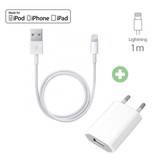 Stuff Certified® 2 in 1 Oplaadset Oplaadkabel USB/Datakabel & Stekkerlader/Wallcharger voor iPhone 1 Meter