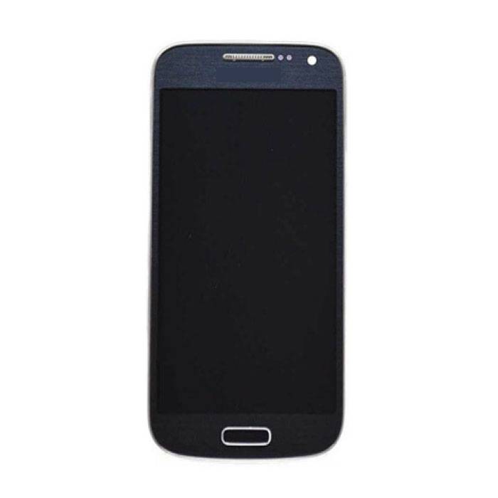 Samsung Galaxy S4 Mini-Bildschirm (Touchscreen + AMOLED + Teile) AAA + Qualität - Blau / Weiß