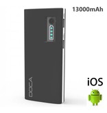 Doca Originele DOCA D566A 13000mAh Powerbank Noodaccu Batterij Oplader Zwart