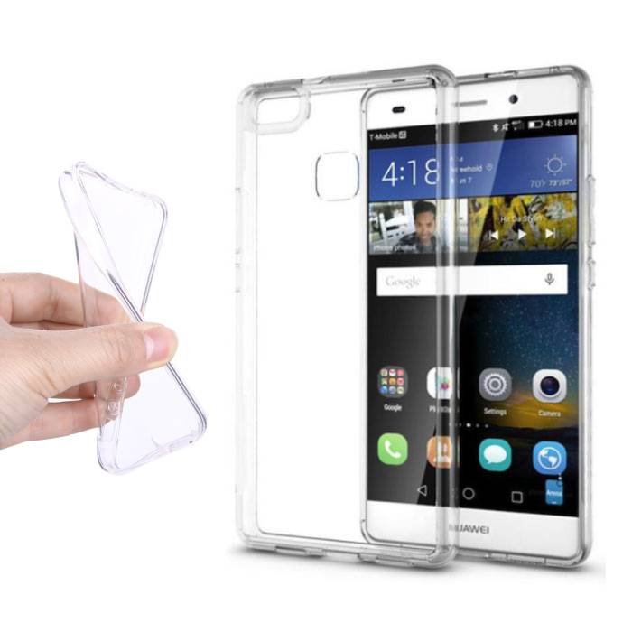 Huawei P10 Lite Funda Transparente Transparente Funda de Silicona TPU