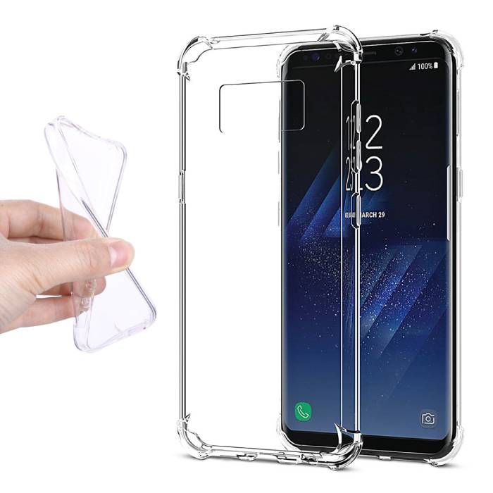 Custodia in silicone TPU trasparente per Samsung Galaxy S8