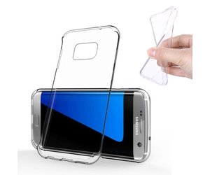 Transparant Case Cover Silicone TPU Hoesje Galaxy S7 Edge | Stuff Enough.be