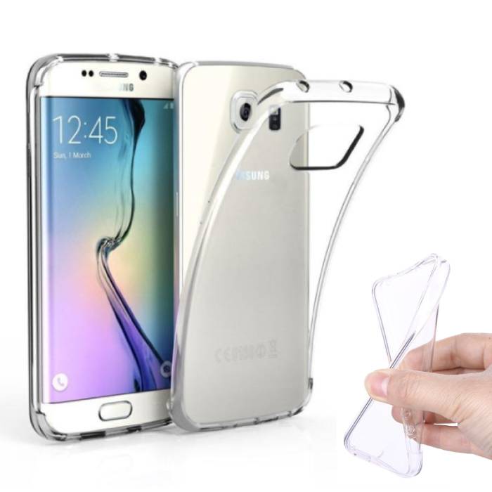 Stuff Certified® Custodia in silicone TPU trasparente per Samsung Galaxy S6 Edge