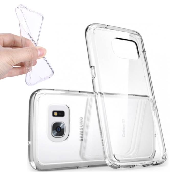 Stuff Certified® Custodia in silicone TPU trasparente per Samsung Galaxy S6