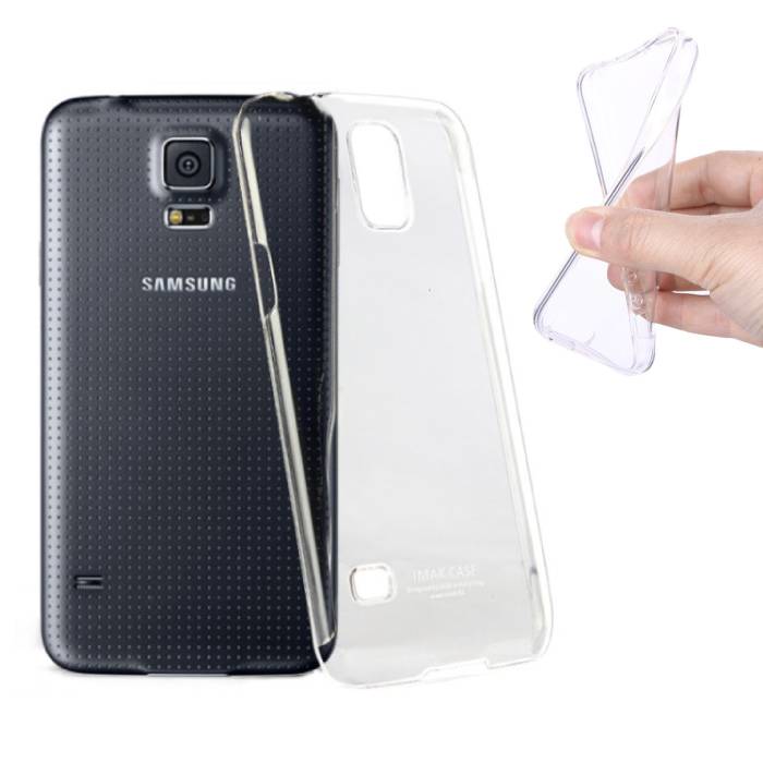 Custodia in silicone TPU trasparente per Samsung Galaxy S5